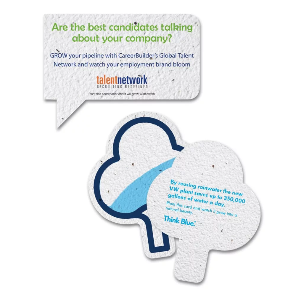 Direct Print Seeded Paper Custom Shapes (Up to 8" sq)