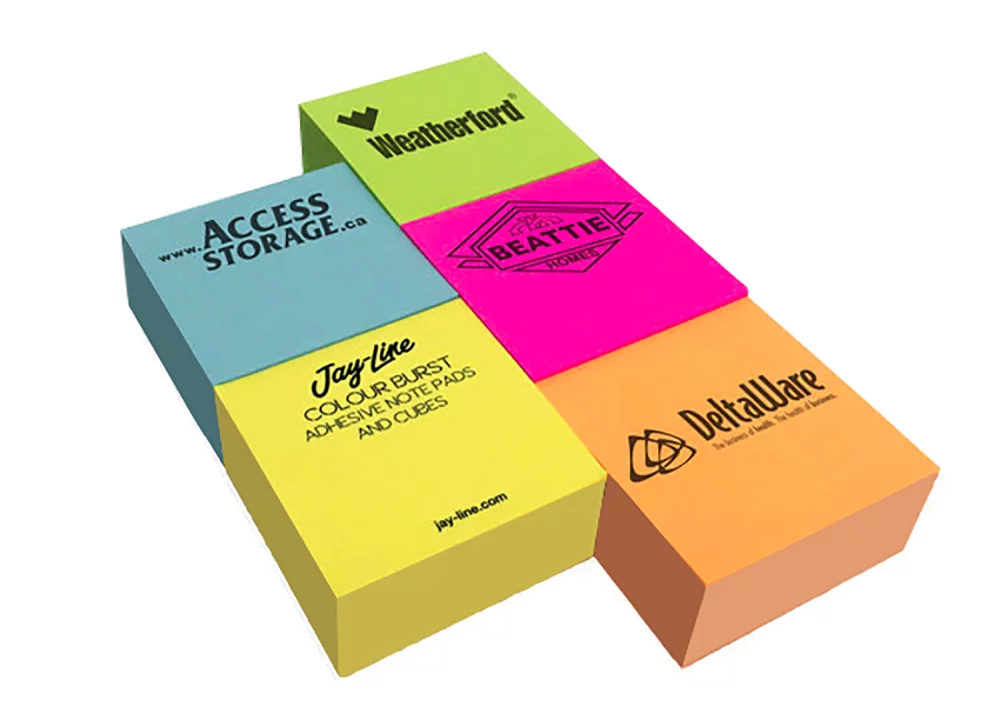 Adhesive Color Burst Cube Pad