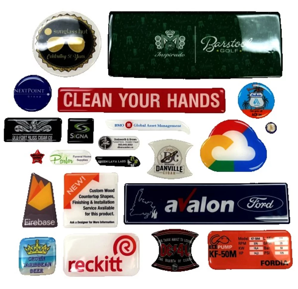 3D Domed Labels