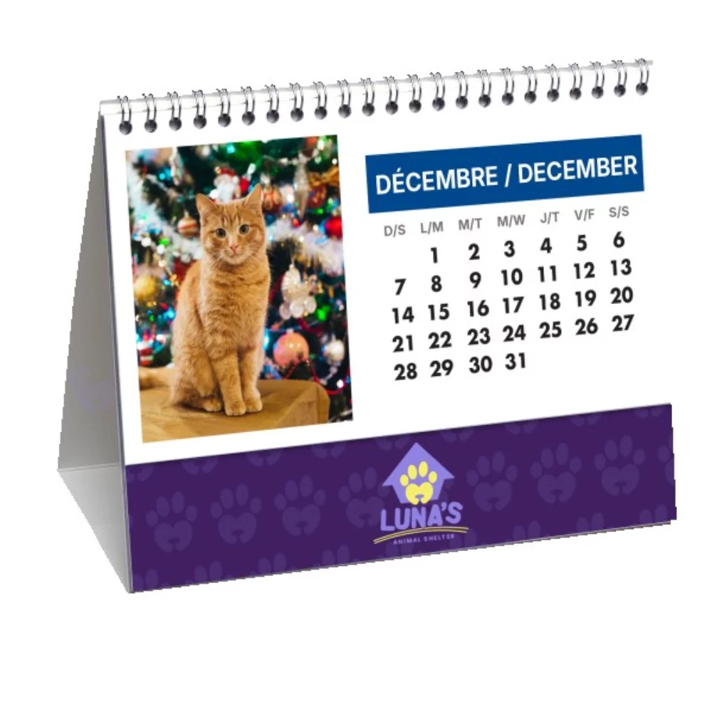 Calendriers de bureau à feuilles détachables - PERSONNALISÉ