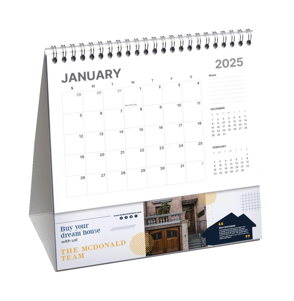 Calendriers de bureau à feuilles détachables "Tall Boy"