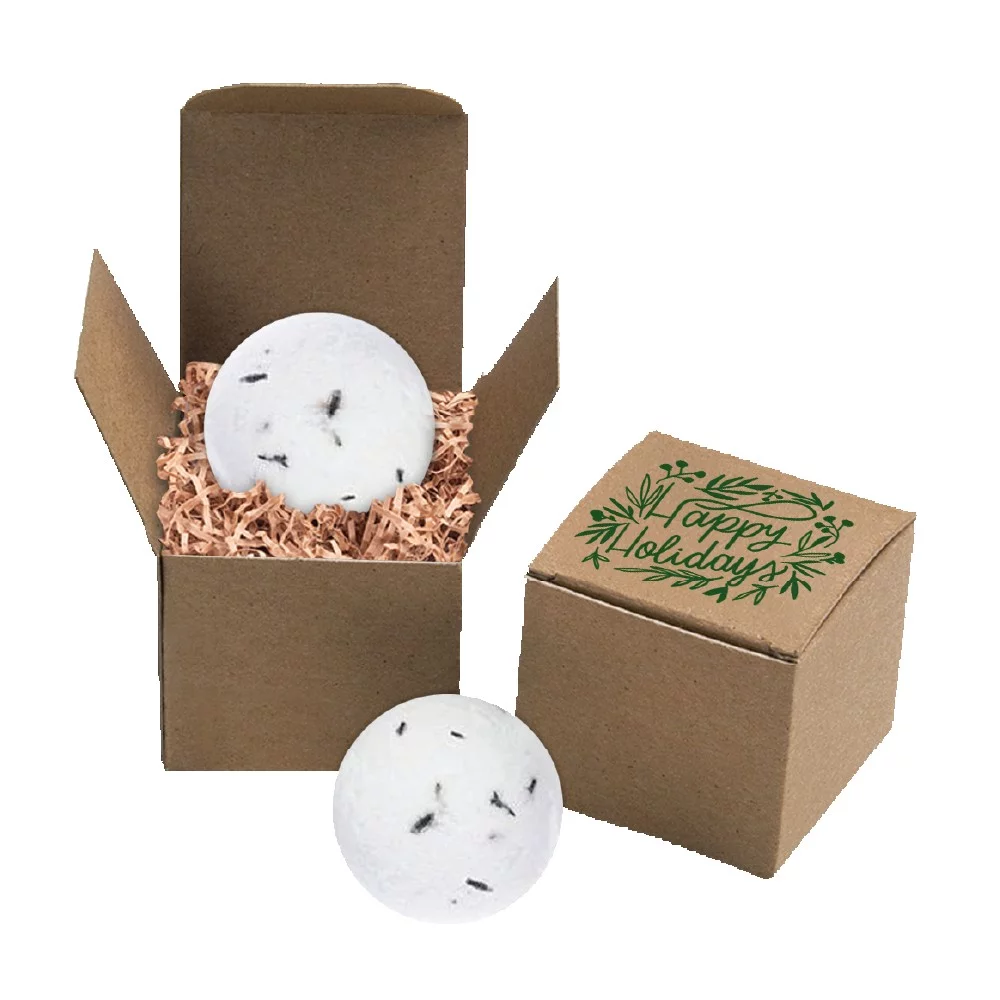 Mini Bath Bomb in a recycled box