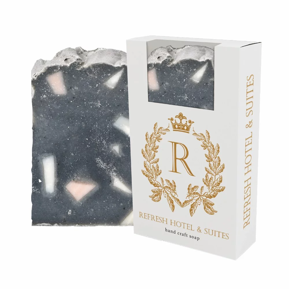 Savon fait main avec boîte