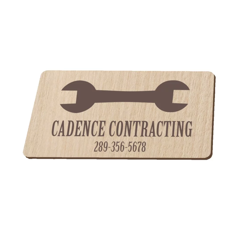 Thick Wood Business Card