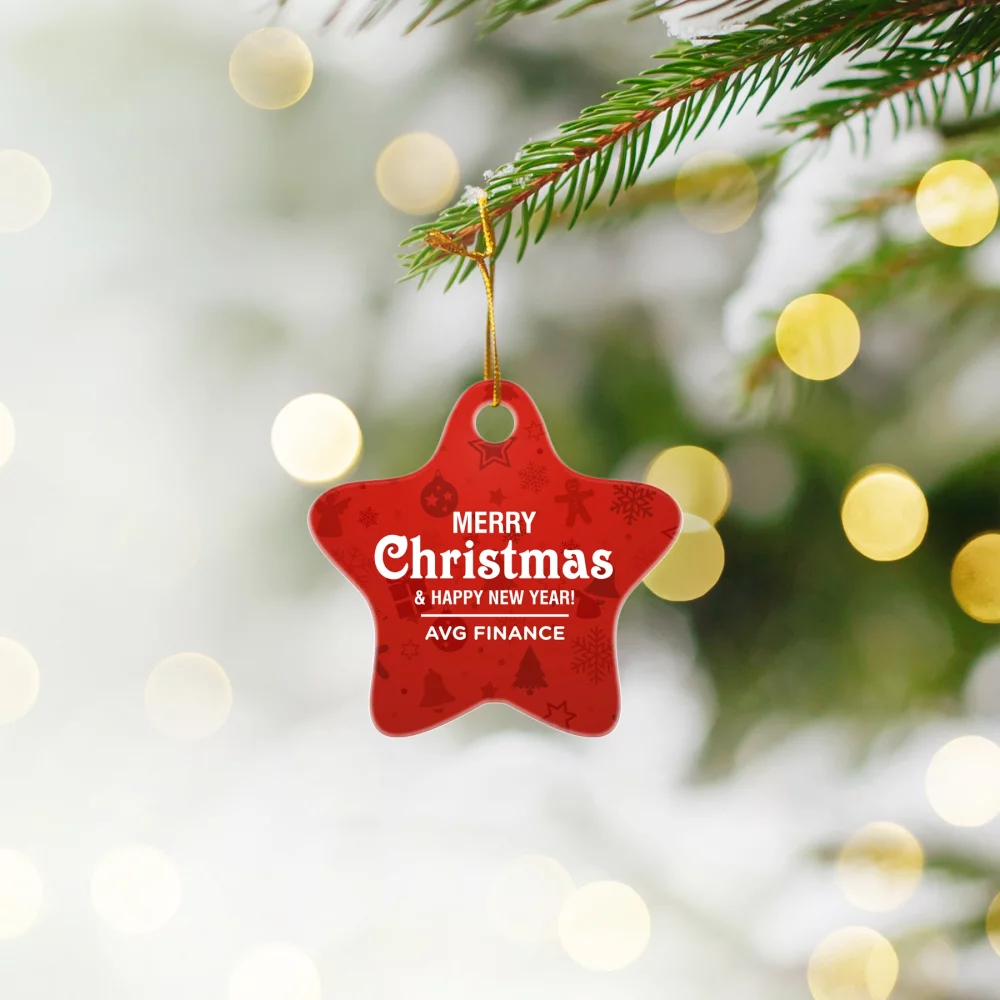 Ornements de vacances en acrylique 2,5 x 3