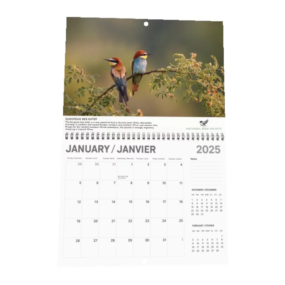 Calendrier mural à spirale de rendez-vous