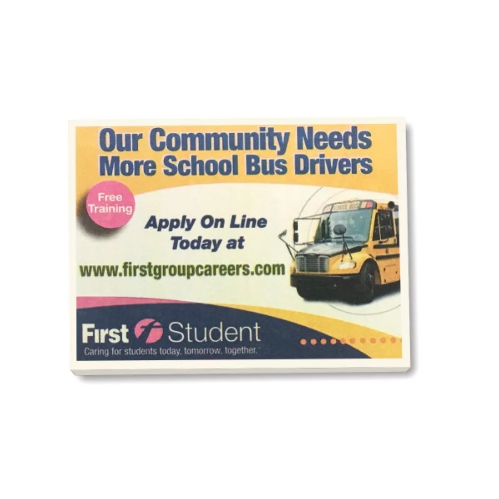 Bloc-notes adhésif (4"x3")