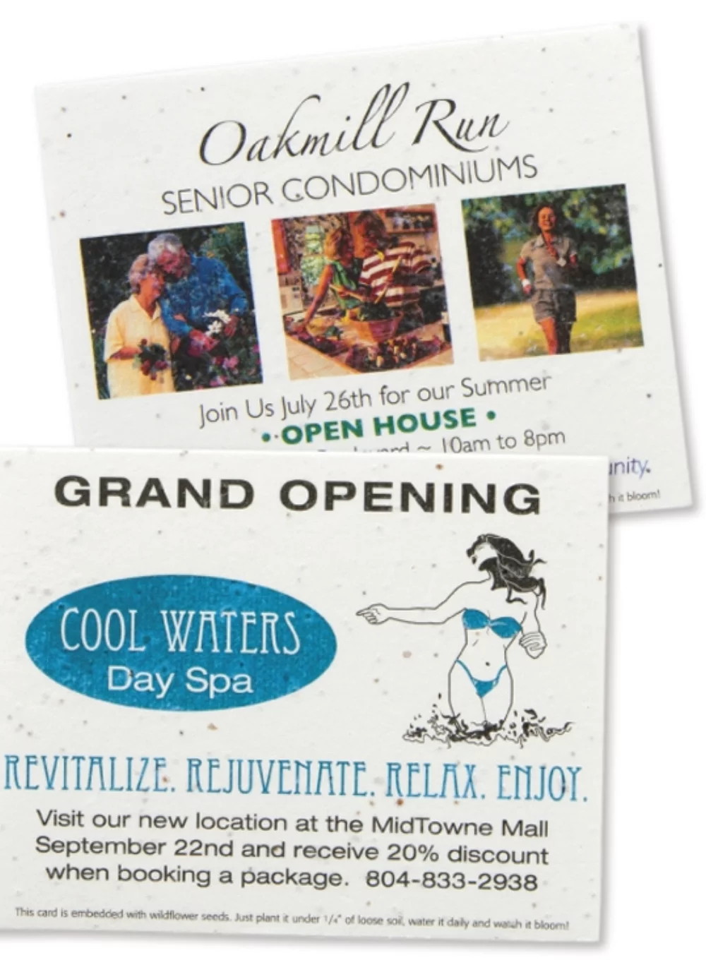 Direct Print Seeded Paper Invite/Mailer (4"x5")