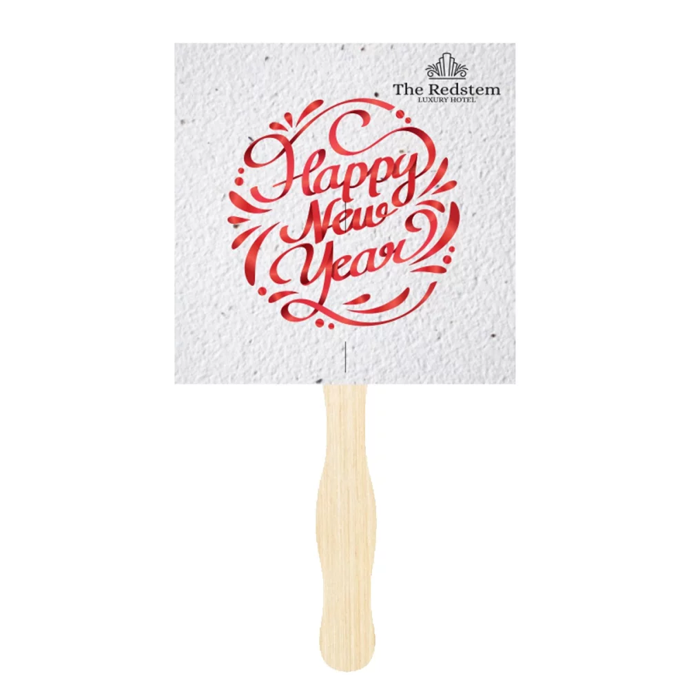 Éventails en papier ensemencé