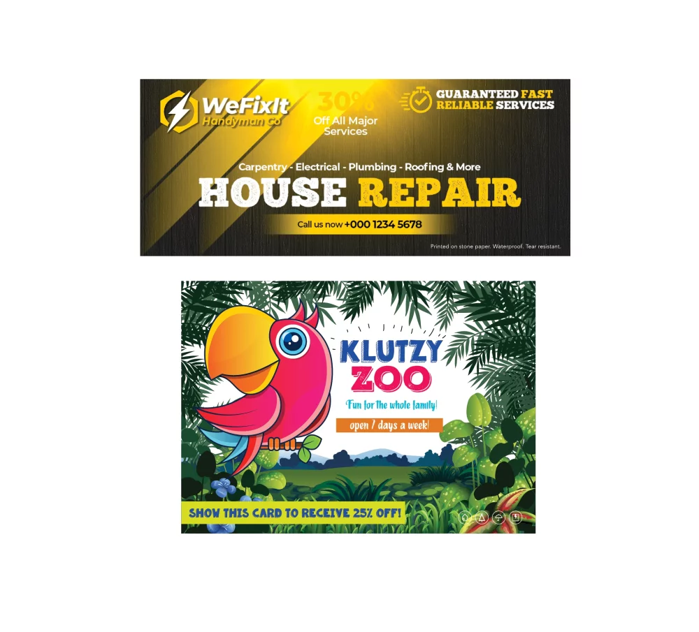 Stone Paper Panel Cards