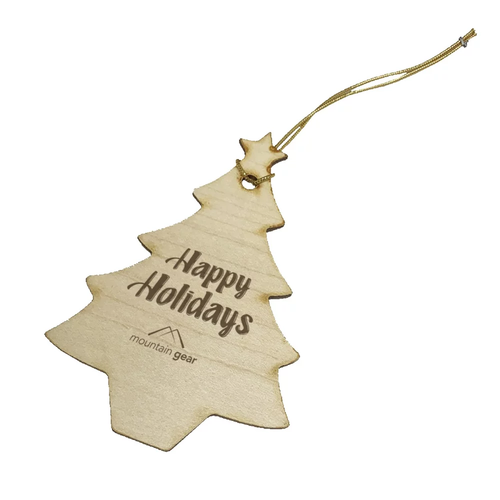 Ornaments de Noël en bois épais