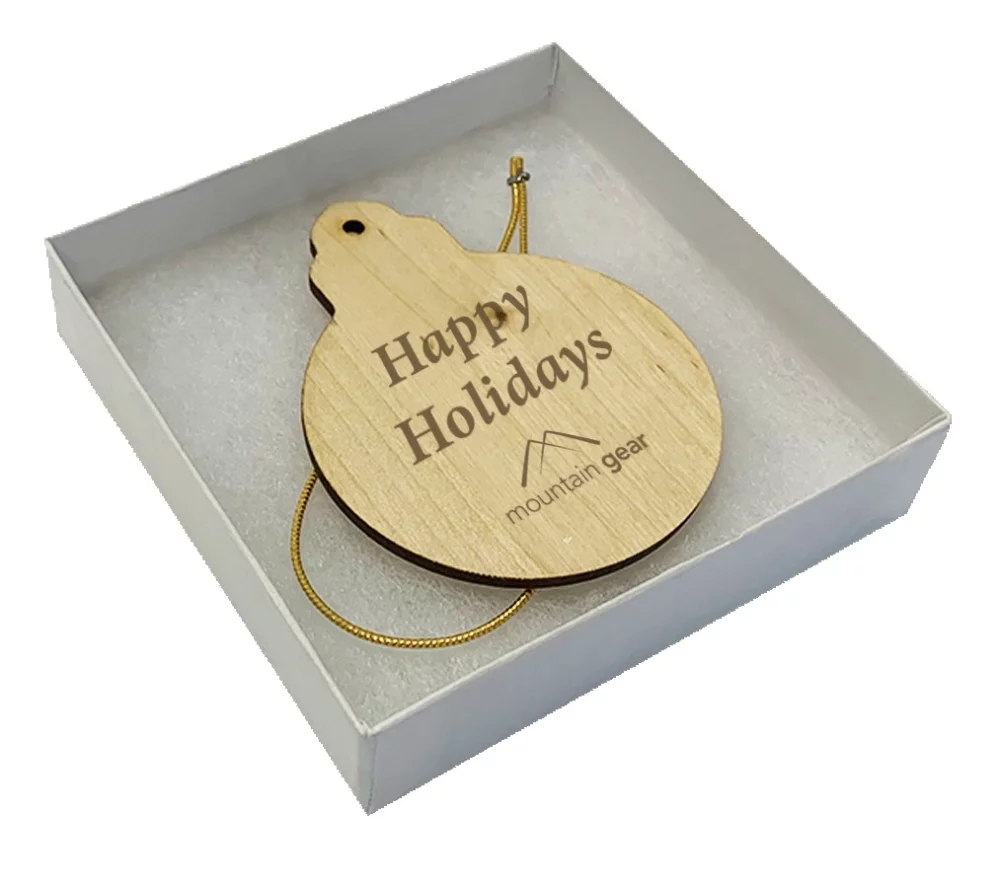 Ornaments de Noël en bois épais