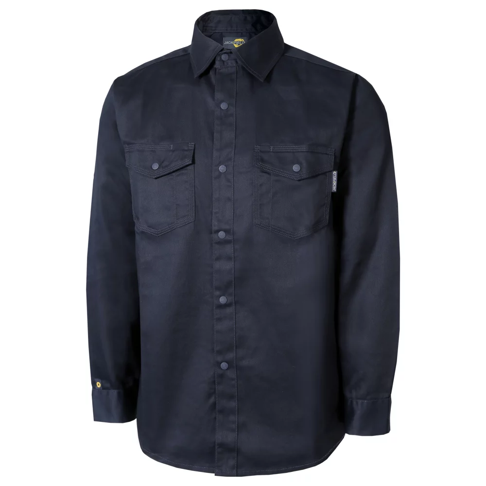 Unlined Long Sleeve Shirt with Rustproof Snaps