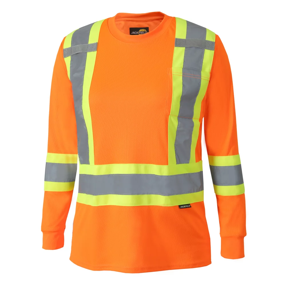 Long Sleeve T-Shirt with Reflective Stripes for women