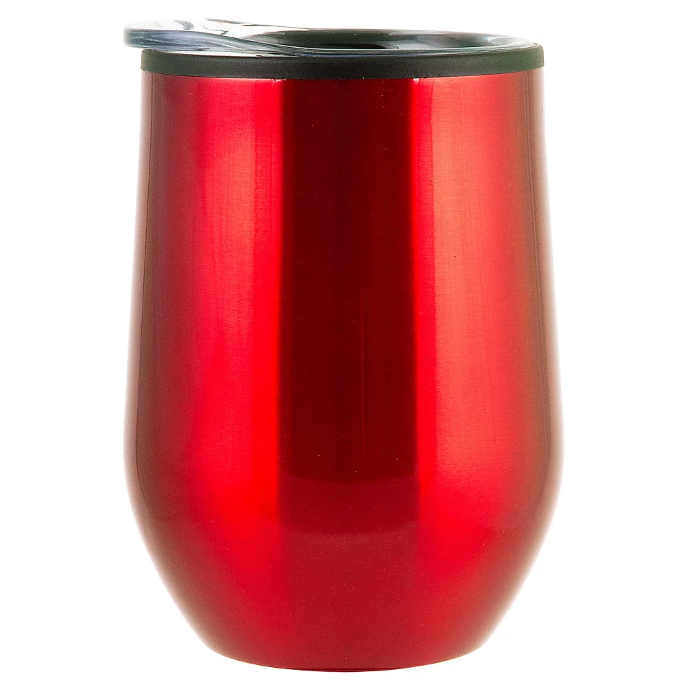 12 Oz Bay Mist Stainless Wine Tumbler with Lid