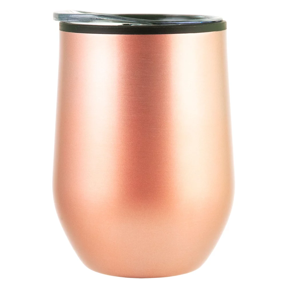 12 Oz Bay Mist Stainless Wine Tumbler with Lid
