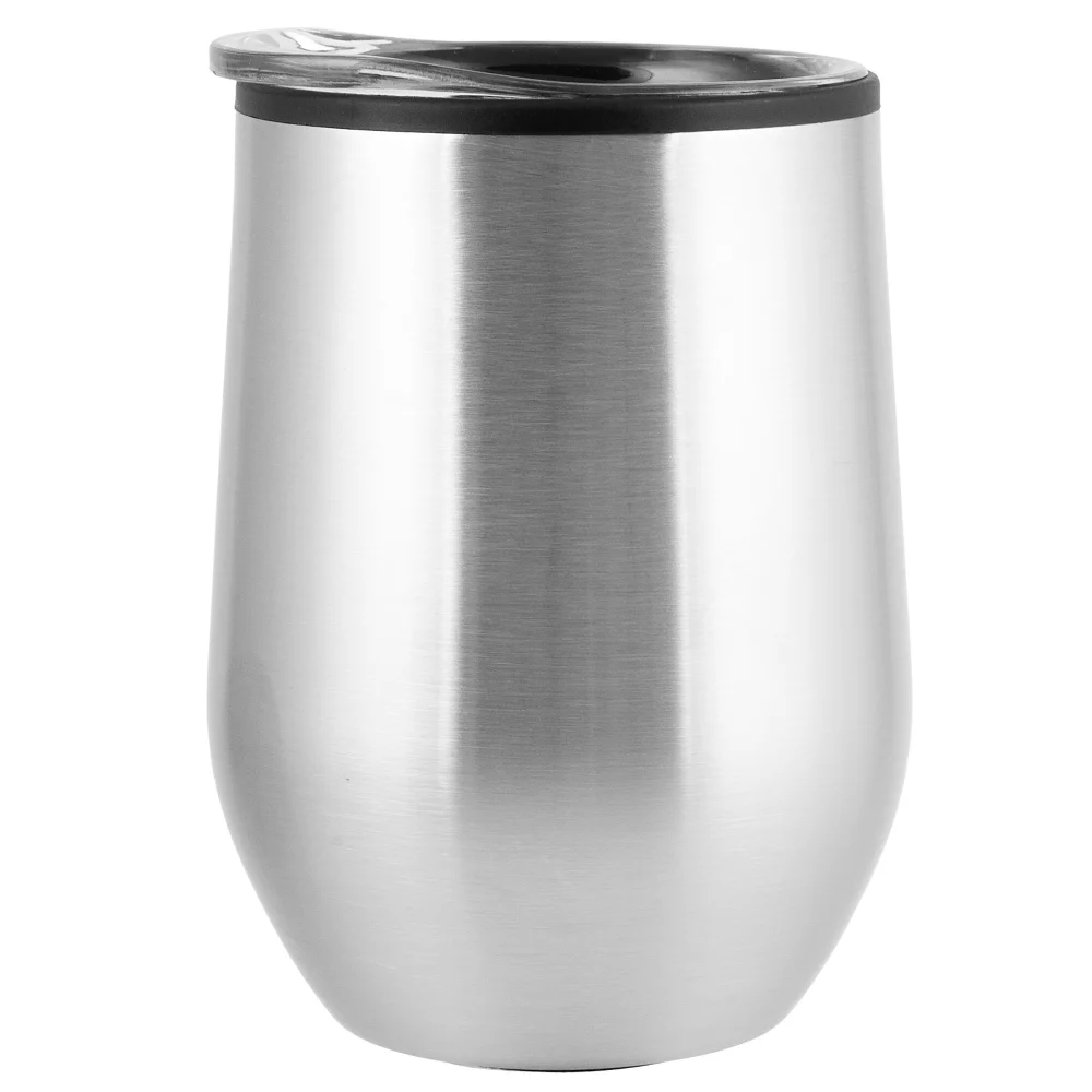 12 Oz Bay Mist Stainless Wine Tumbler with Lid