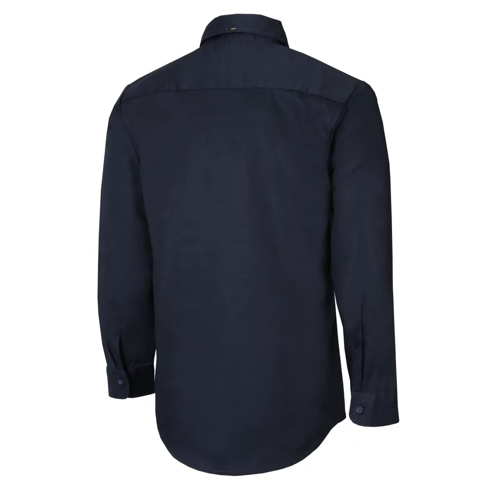 Unlined Long Sleeve Shirt with Plastic Buttons