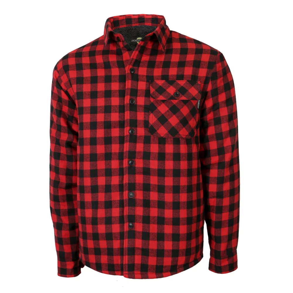 Flannel Shirt Lined With Sherpa