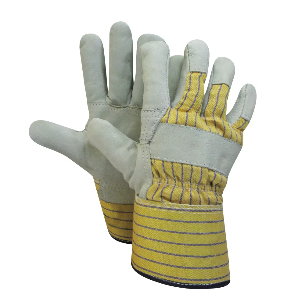 Leather Work Glove with Flannel Lining