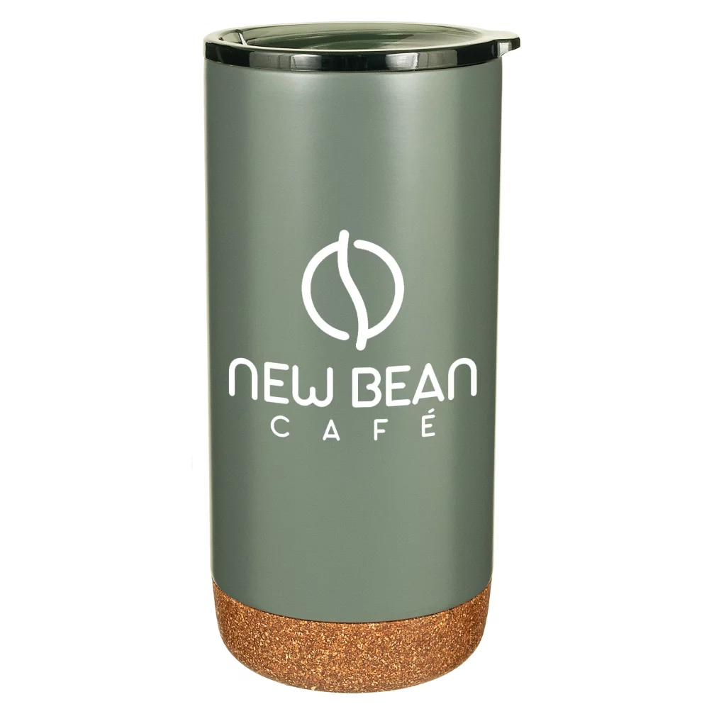 16 Oz. Estate Double Walled Stainless Tumbler with Cork Bottom