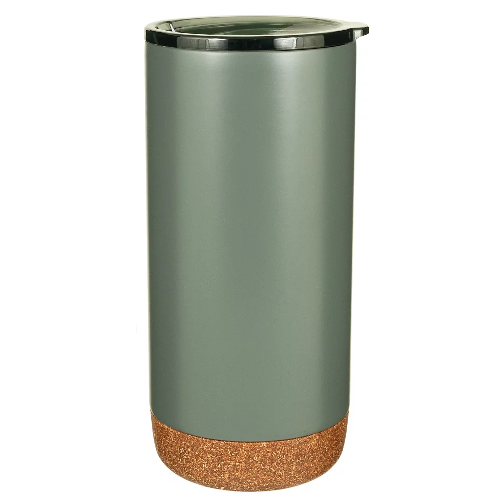 16 Oz. Estate Double Walled Stainless Tumbler with Cork Bottom
