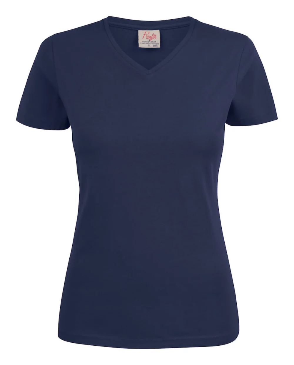 Printer Active Wear Heavy V-Neck Ladies' T-Shirt