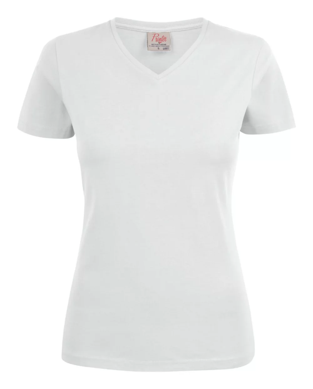 Printer Active Wear Heavy V-Neck Ladies' T-Shirt