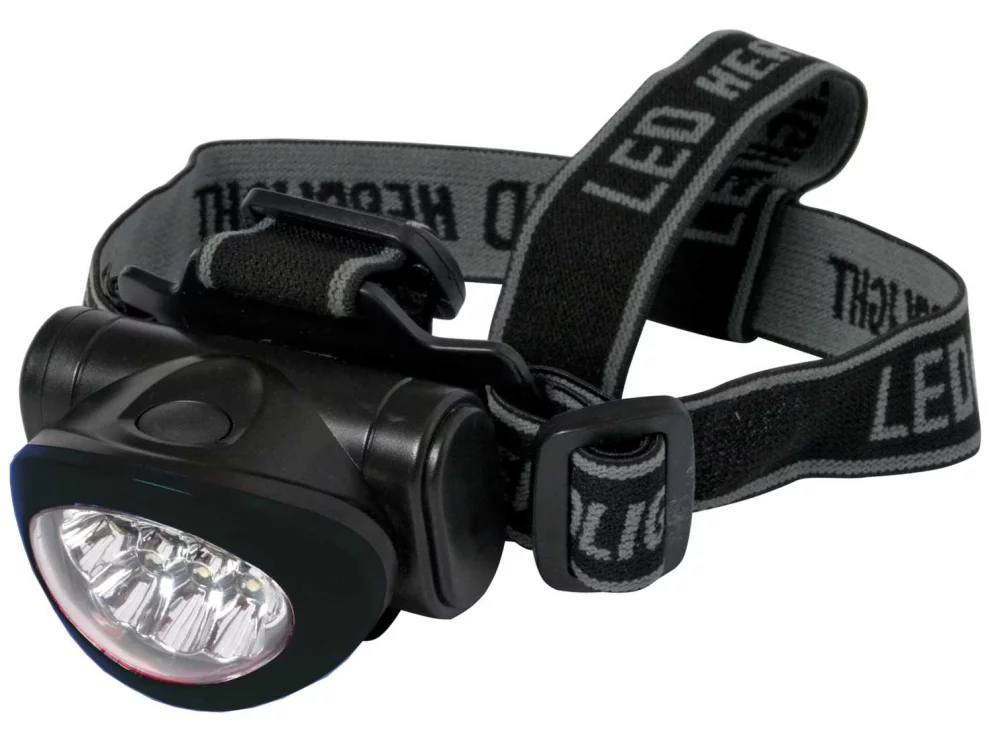 Lampe frontale à 10 LED
