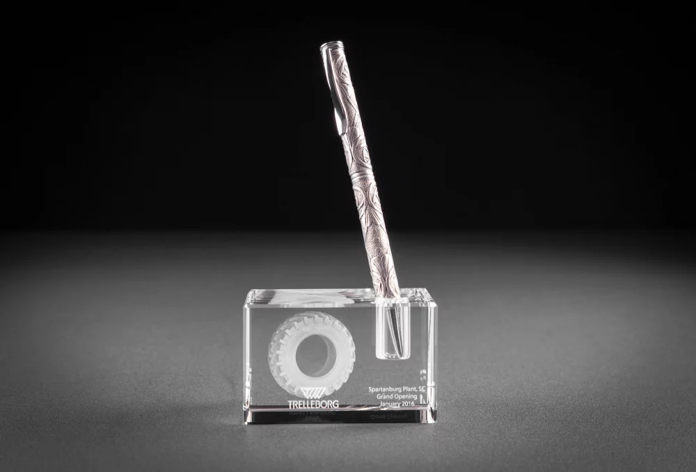 Rectangle Pen Holder 2 x 2 x 3 1/8"