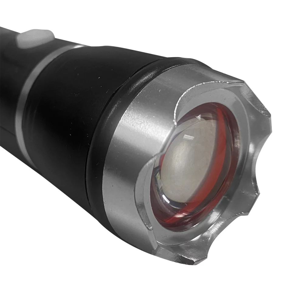 Lampe de poche à 4 LED avec outil multifonction et marteau de sécurité