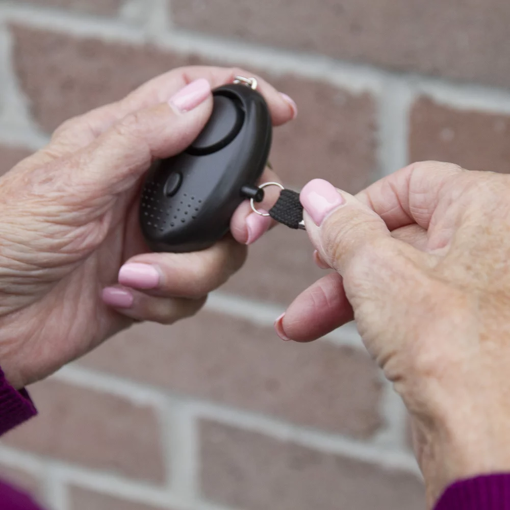 Personal Alarm Keychain w/ LED Light