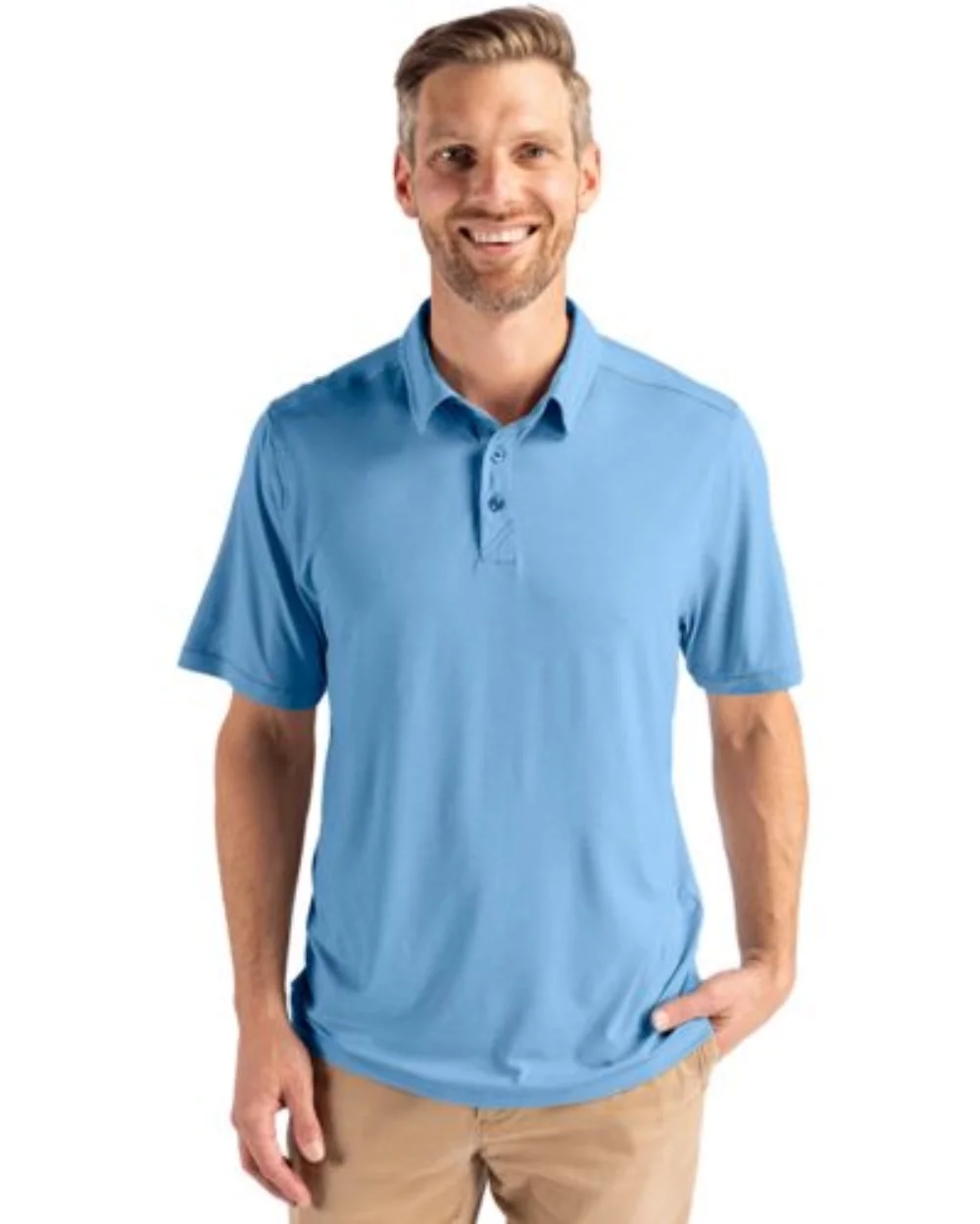Polo Cutter & Buck Coastline Epic Comfort Eco Recycled pour hommes