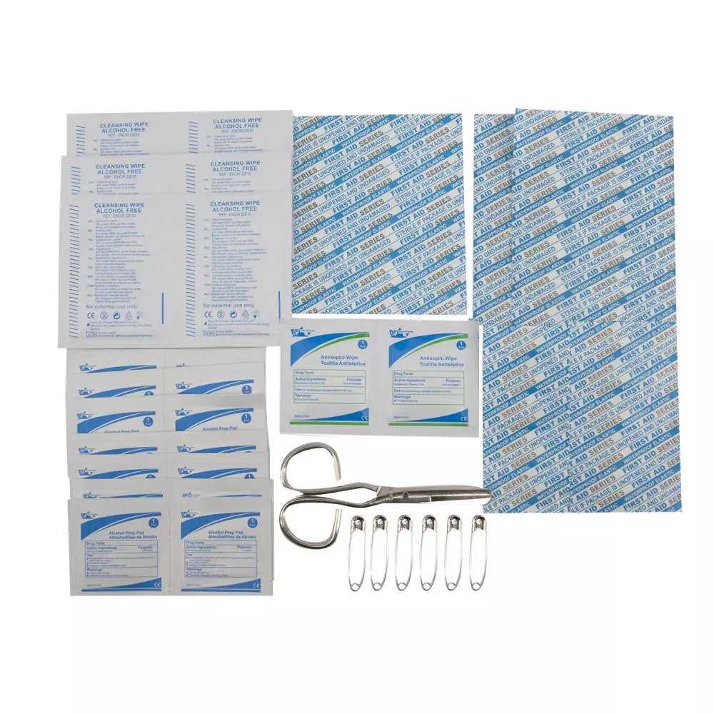 Trousse de premiers soins en pochette scellée (51 pièces)