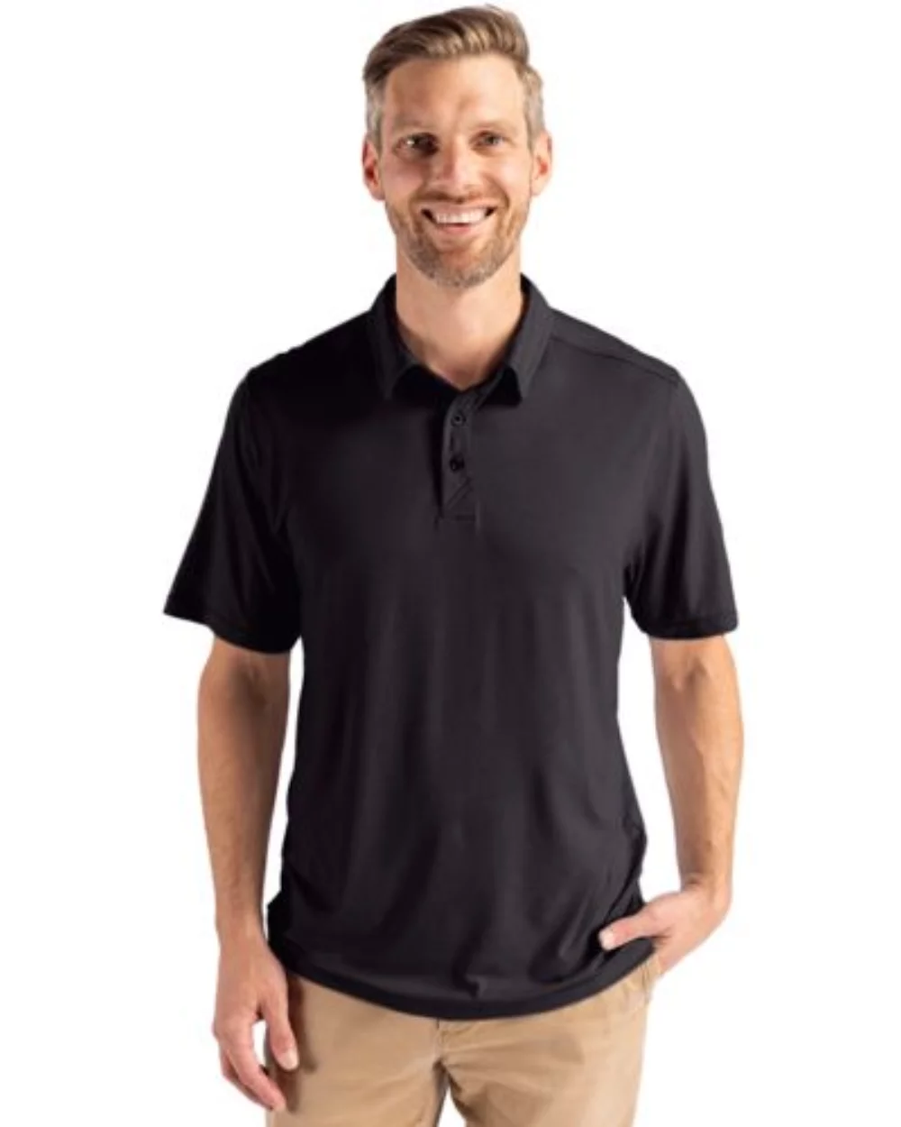Polo Cutter & Buck Coastline Epic Comfort Eco Recycled pour hommes