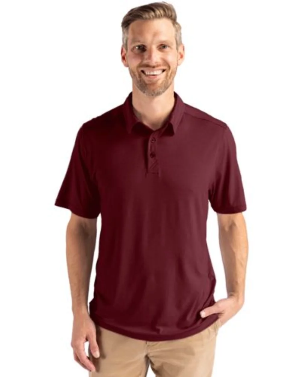 Polo Cutter & Buck Coastline Epic Comfort Eco Recycled pour hommes