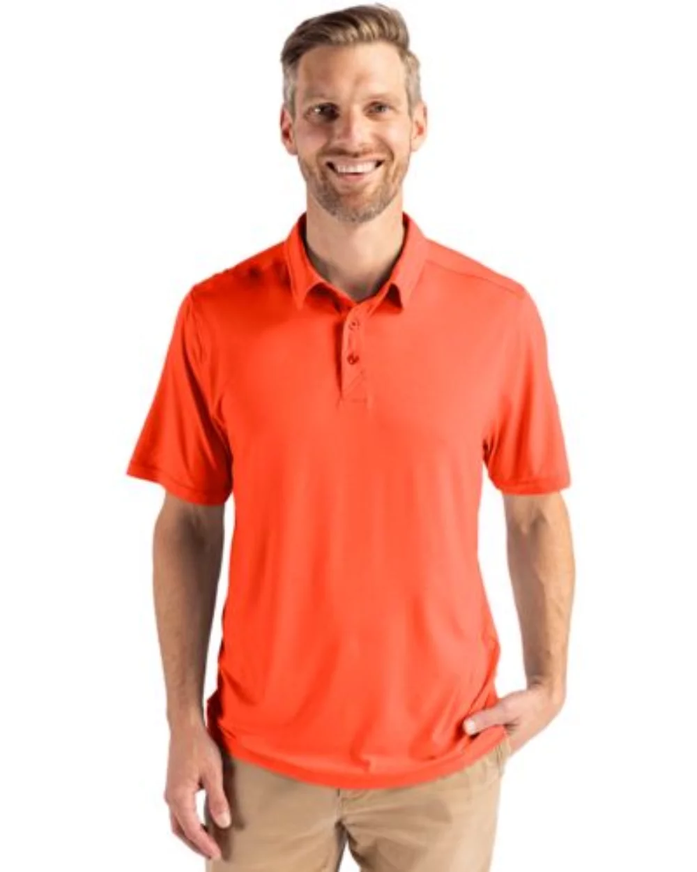 Polo Cutter & Buck Coastline Epic Comfort Eco Recycled pour hommes