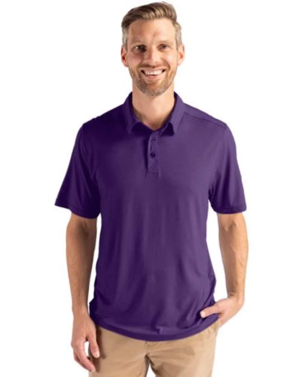 Polo Cutter & Buck Coastline Epic Comfort Eco Recycled pour hommes