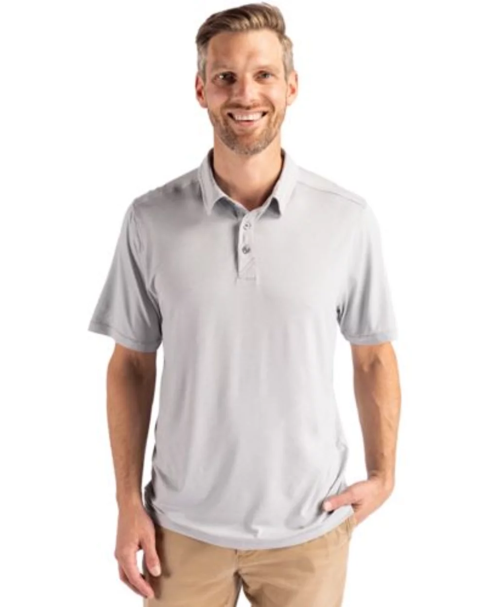 Polo Cutter & Buck Coastline Epic Comfort Eco Recycled pour hommes