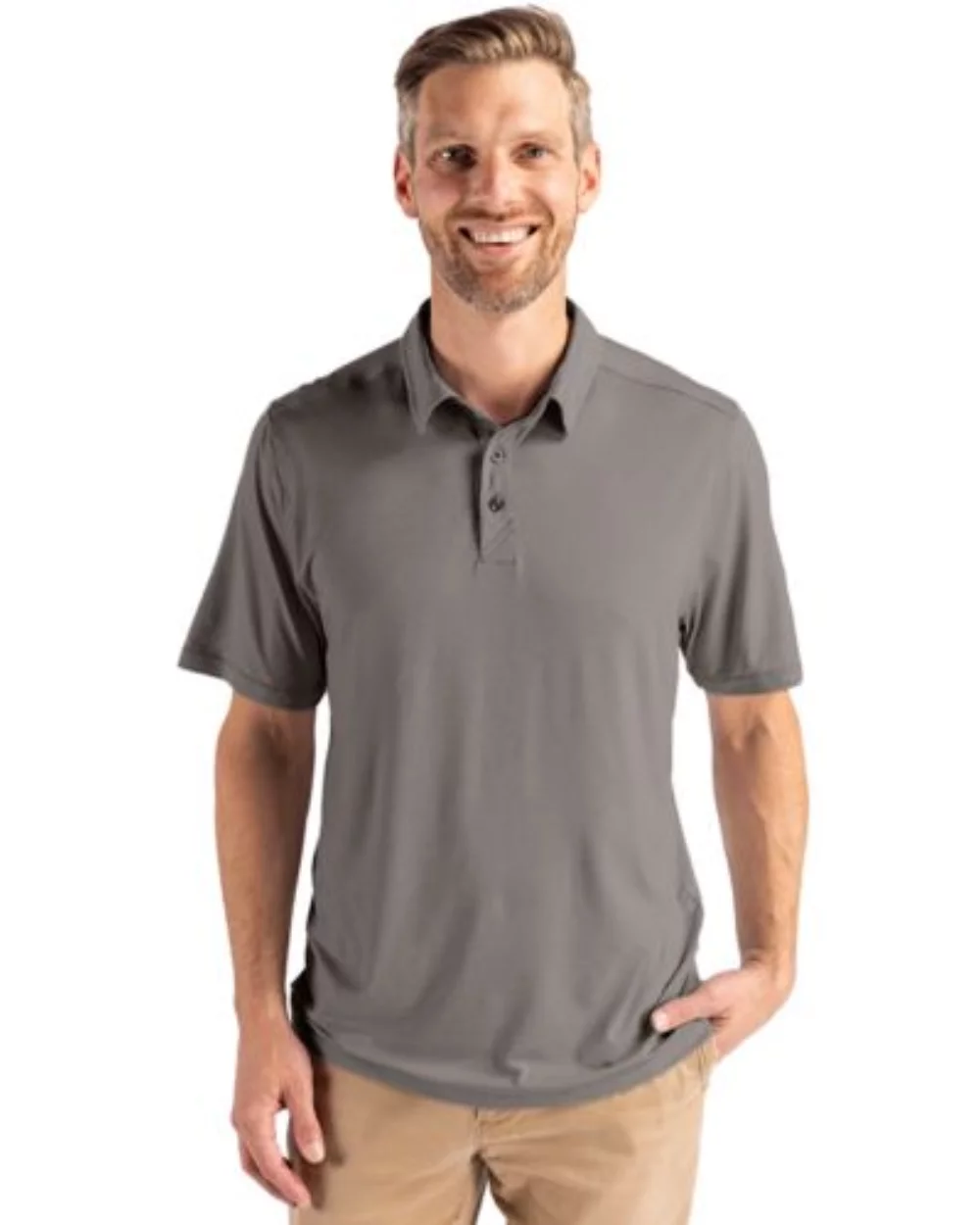 Polo Cutter & Buck Coastline Epic Comfort Eco Recycled pour hommes