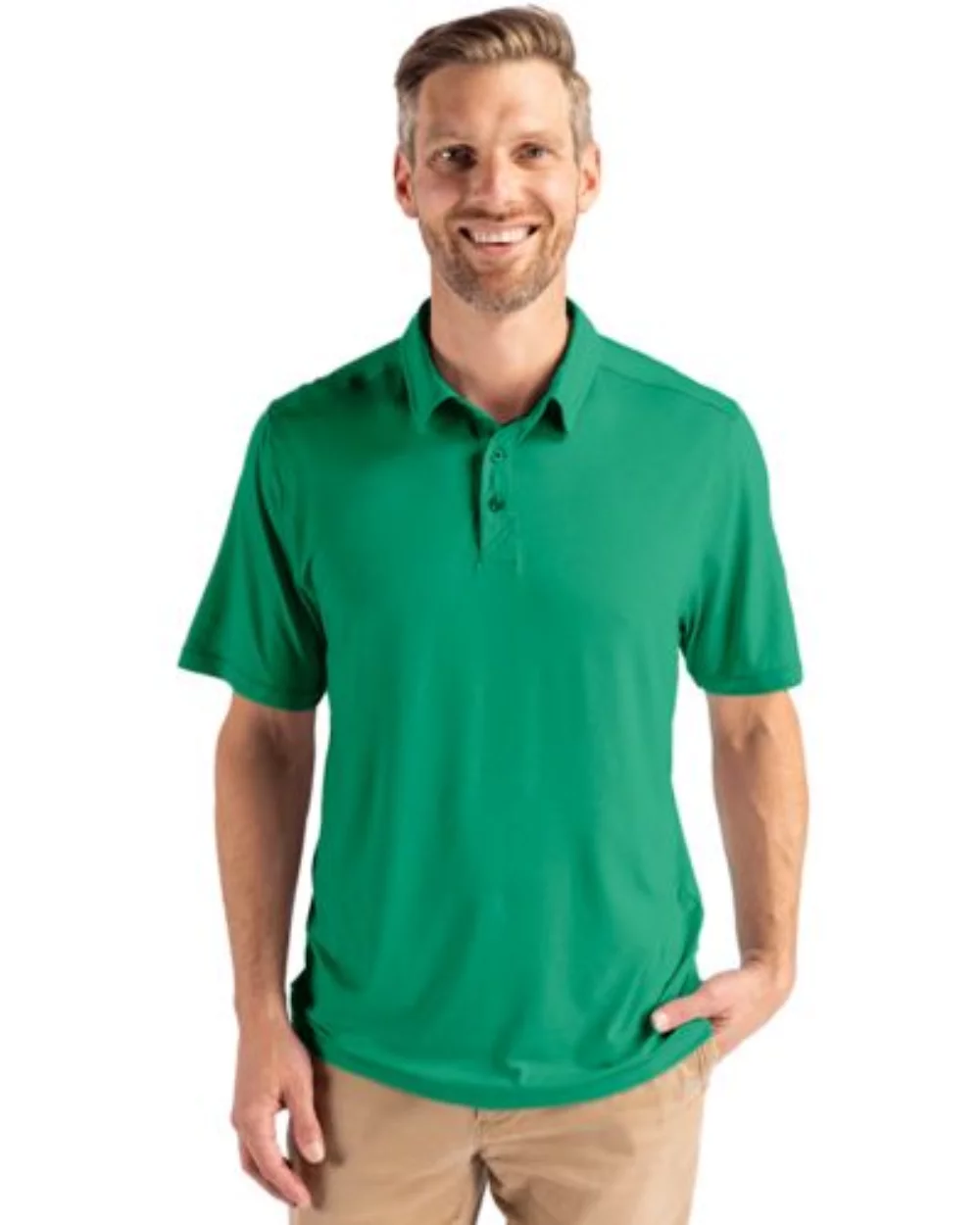 Polo Cutter & Buck Coastline Epic Comfort Eco Recycled pour hommes