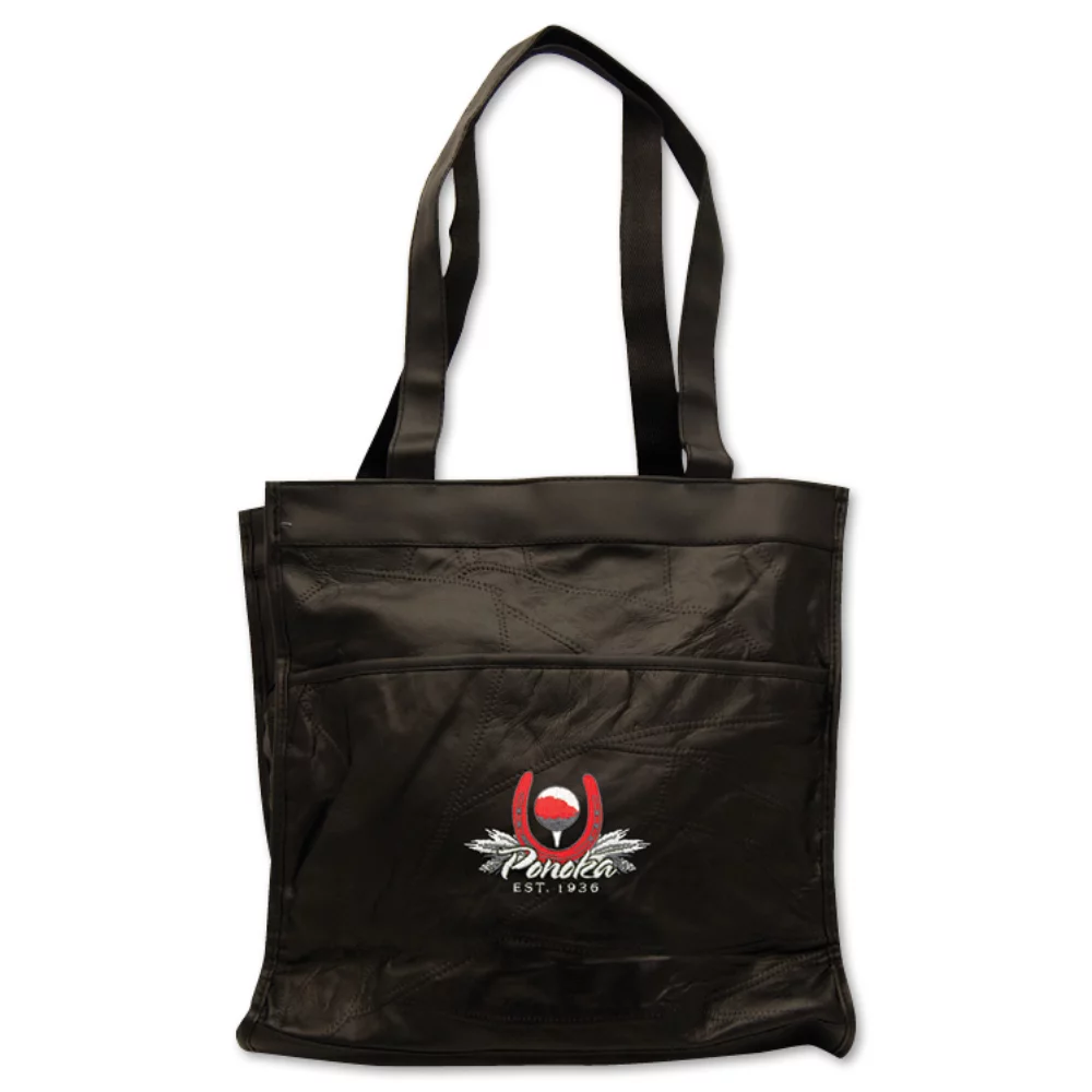 Patch Leather Tote Bag