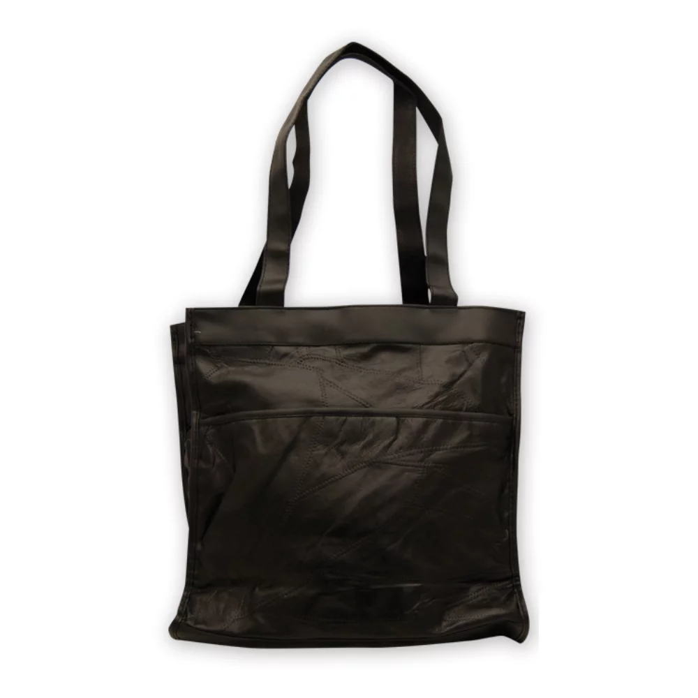 Patch Leather Tote Bag