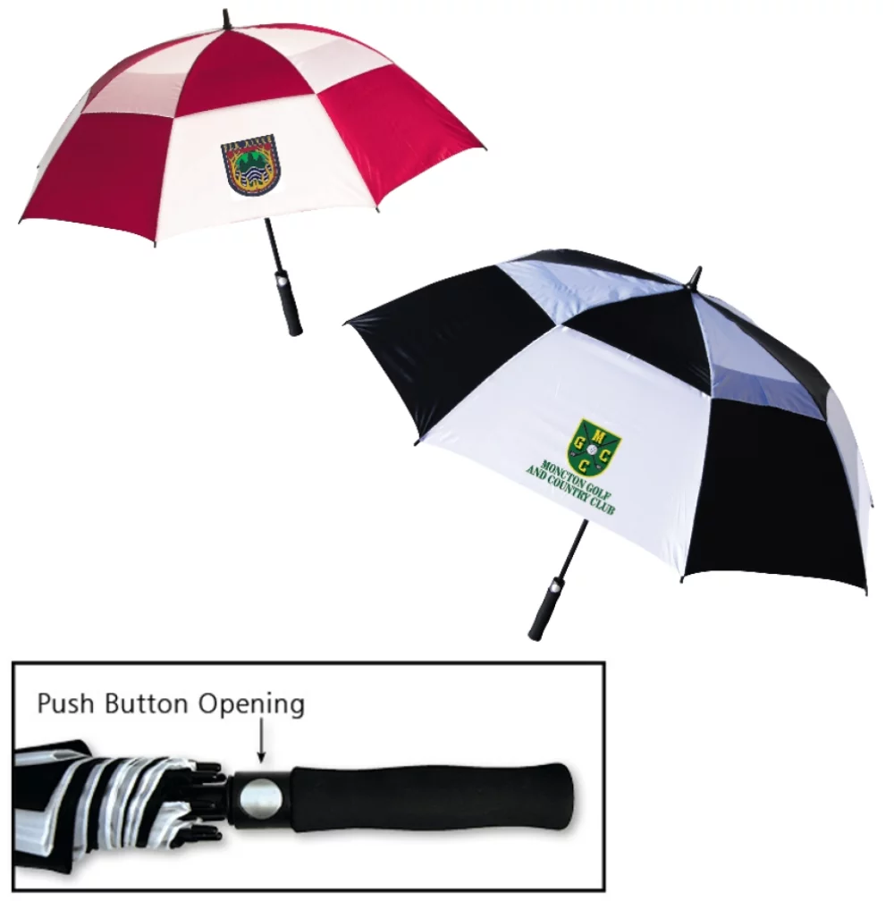 Parapluie automatique de 62 pouces - Couleur intégrale