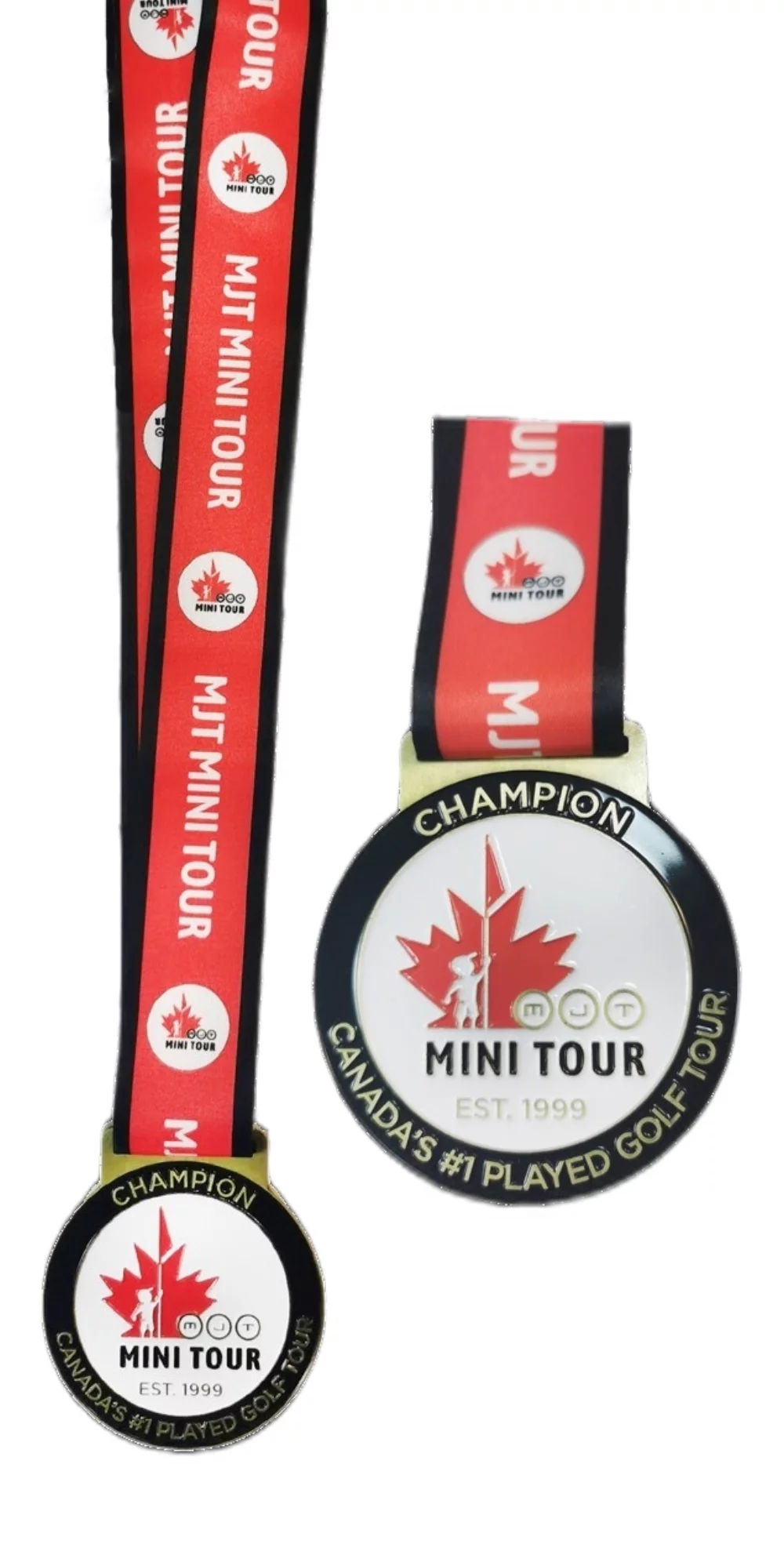 Médaille en émail personnalisée avec ruban