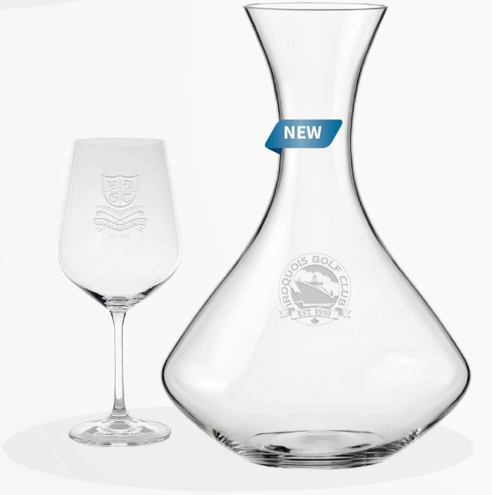 Carafe à vin Oasis 1,5 L et 2 verres à vin - Set 1 Gravure*