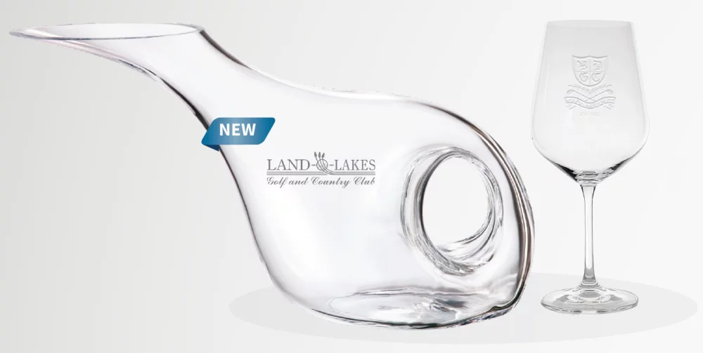 Carafe à vin rouge Inspire 1,25 L et 4 verres à vin - Set 1 gravure*