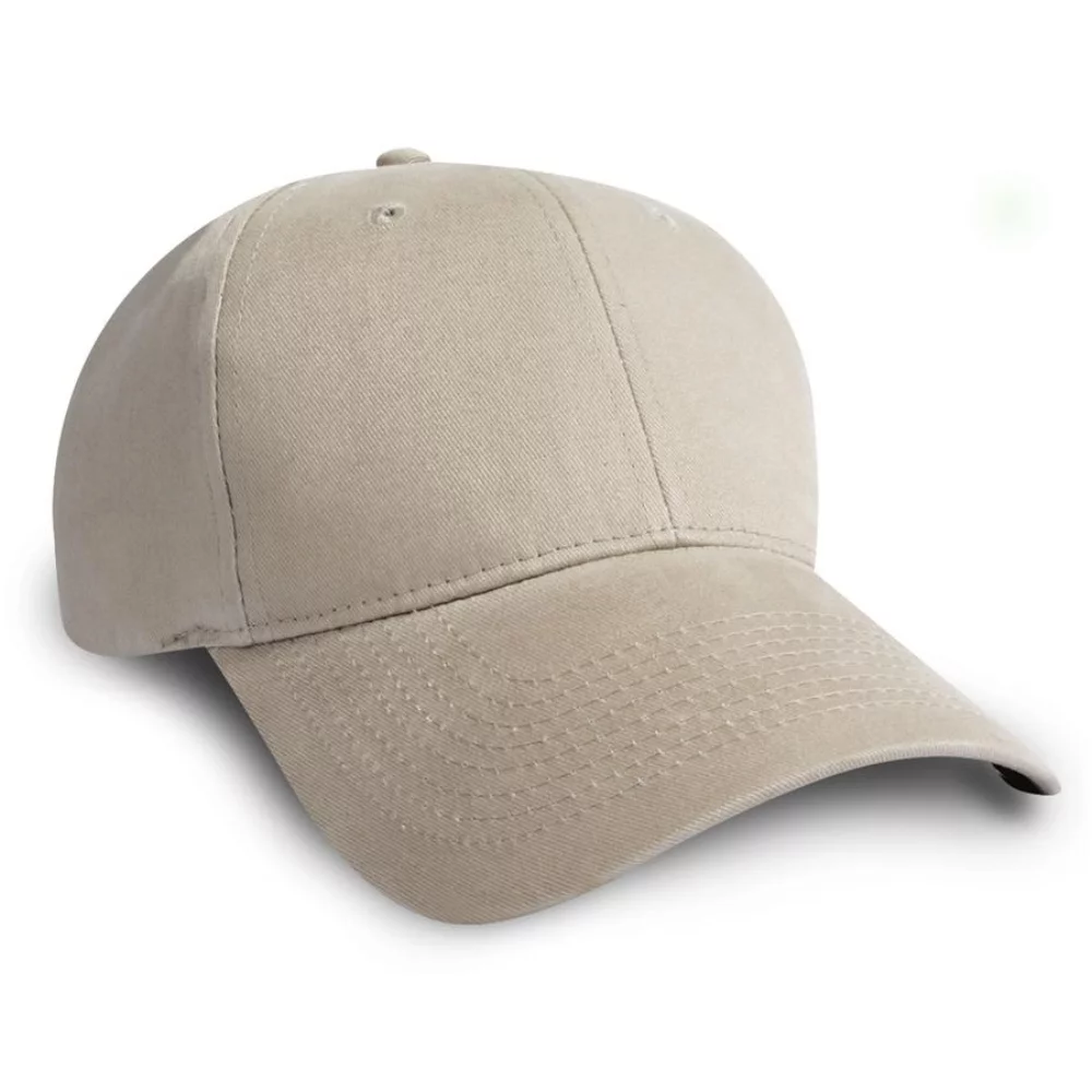 Casquette en sergé de coton brossé de poids moyen fabriquée