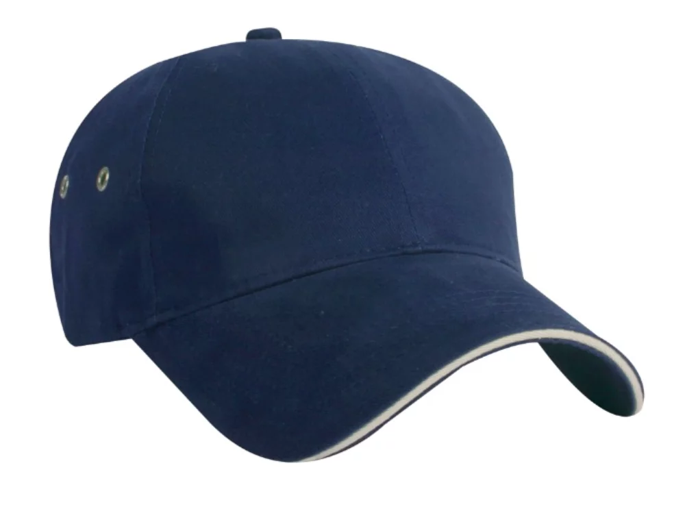 Casquette en sergé de coton brossé de poids moyen fabriquée