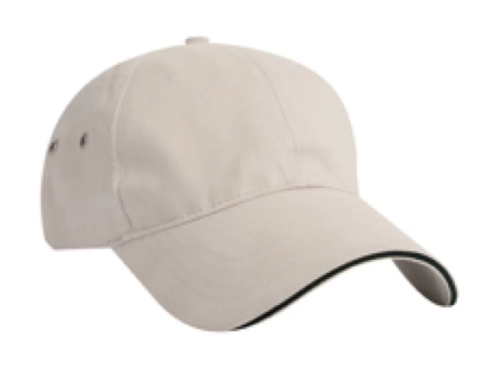 Casquette en sergé de coton brossé de poids moyen fabriquée